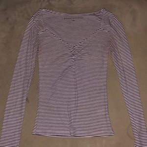 Aeropostale xs purple lined long sleeve top